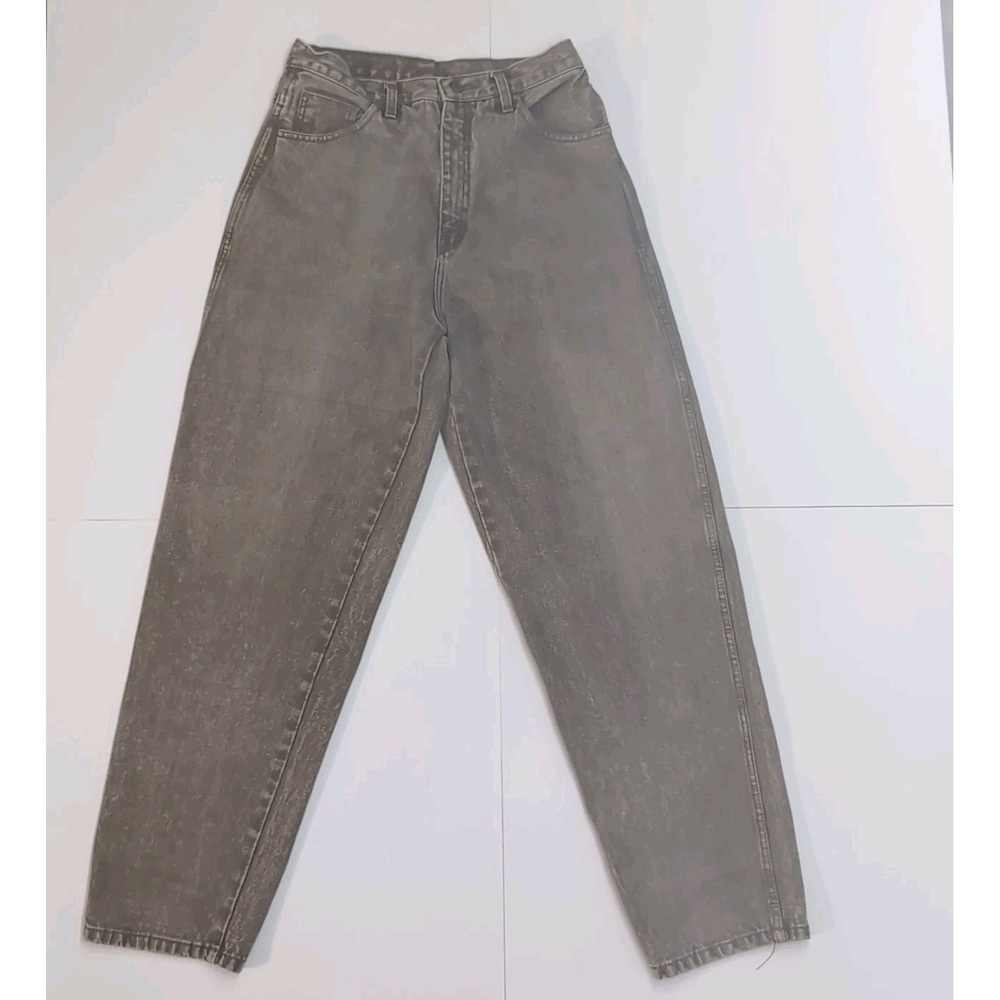 Vintage Acid Stonewash Jeans Jordache Brown Mens 28x30.5 Back Pocket Big Logo